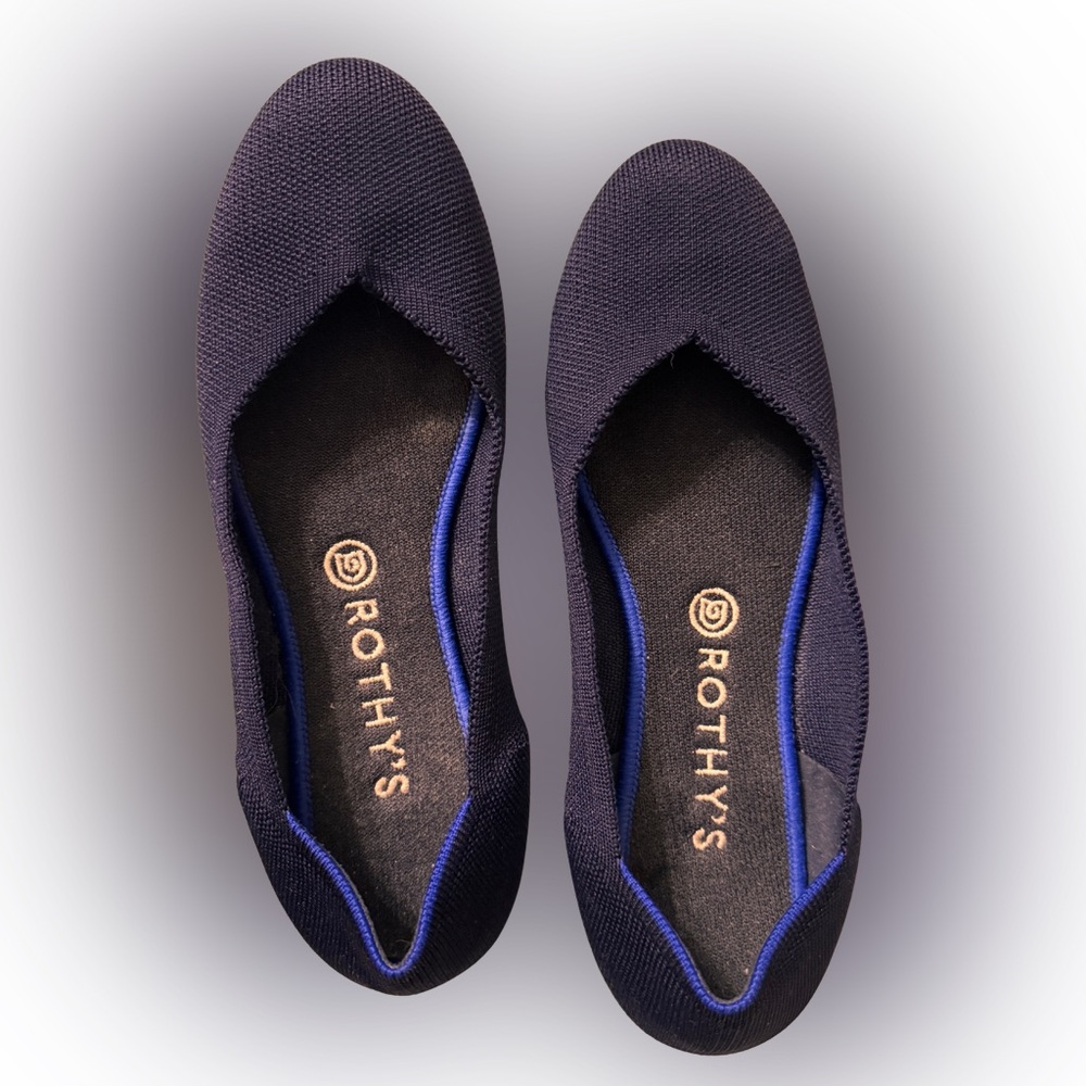 Rothy's Deep Blue Ballet Flats